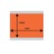 Nevs Patient Charge Gun Labels - Piggyback 1.225" x 1.0625" Orange GUN-PB-ORG - alternate 2